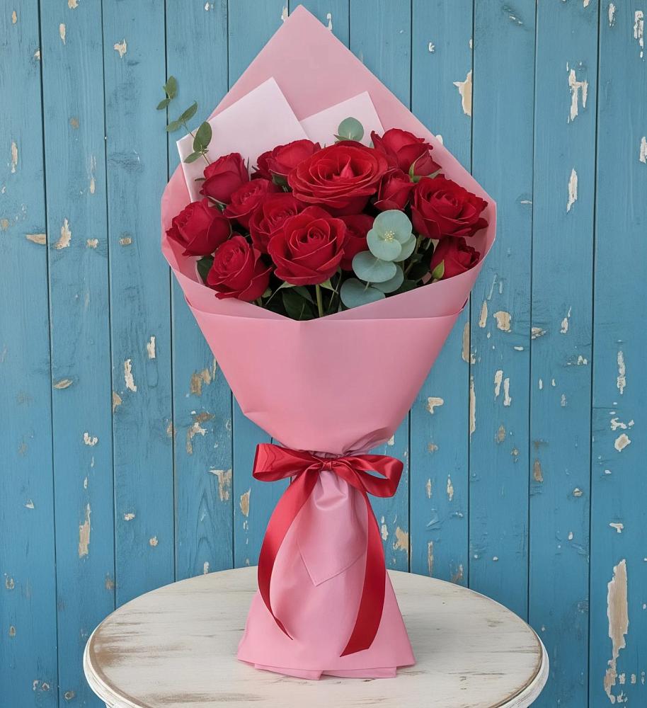 Букет цветов из: Розы в Нижнем Дженгутайе