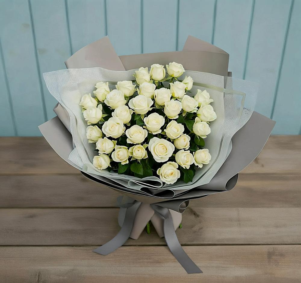 Букет Белоснежная нежность в Нижнем Дженгутайе