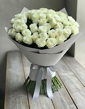 Букет 35 Белых роз в Нижнем Дженгутайе