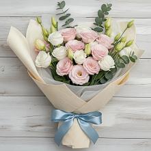 Букет цветов из:  Лизиантусы в Нижнем Дженгутайе