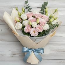 Букет цветов из:  Лизиантусы в Нижнем Дженгутайе