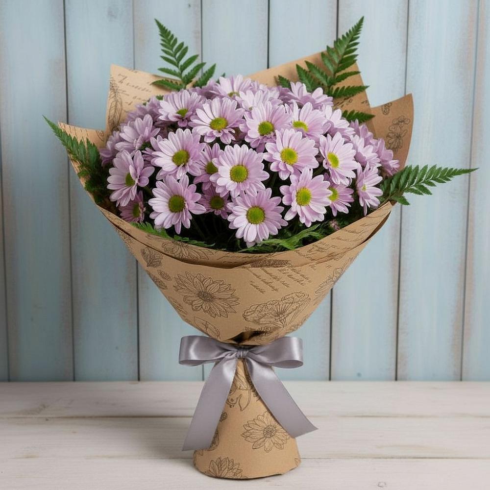 Букет цветов из: Хризантемы в Нижнем Дженгутайе