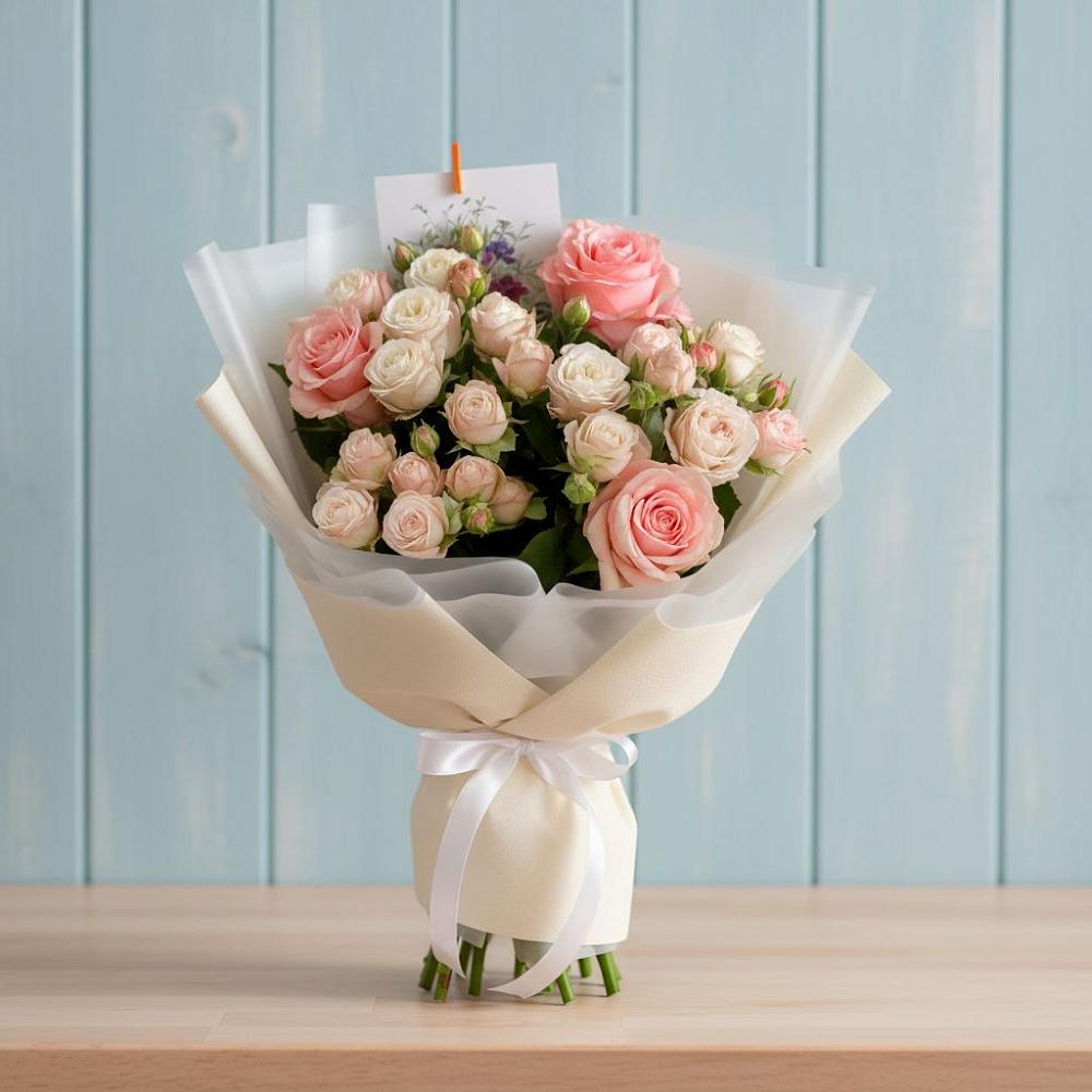 Букет цветов из: Розы в Нижнем Дженгутайе