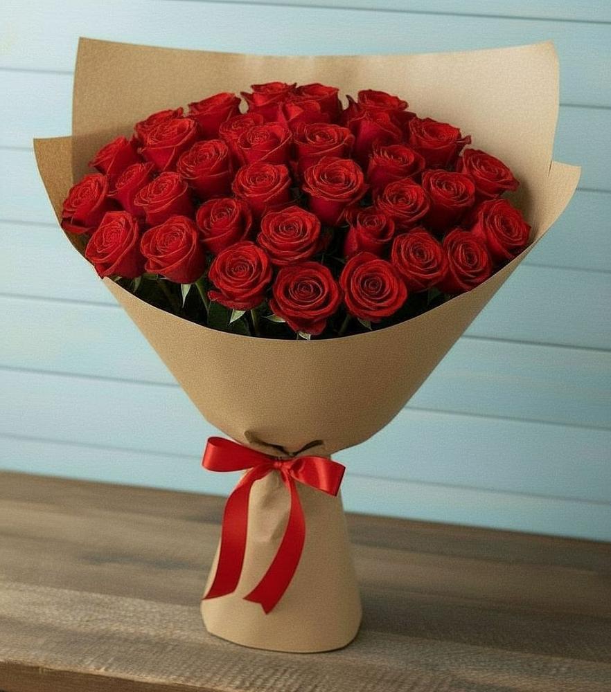 Букет Красные розы Милано в Нижнем Дженгутайе