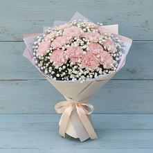 Букет цветов из:  Гвоздики в Нижнем Дженгутайе