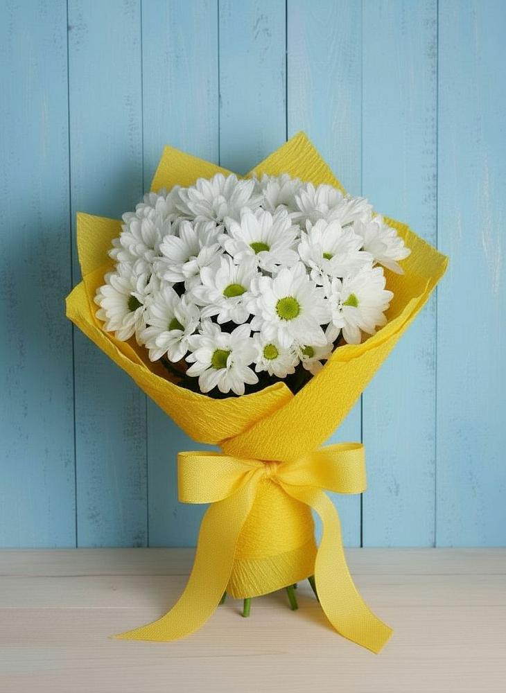 Букет цветов из: Хризантемы в Нижнем Дженгутайе