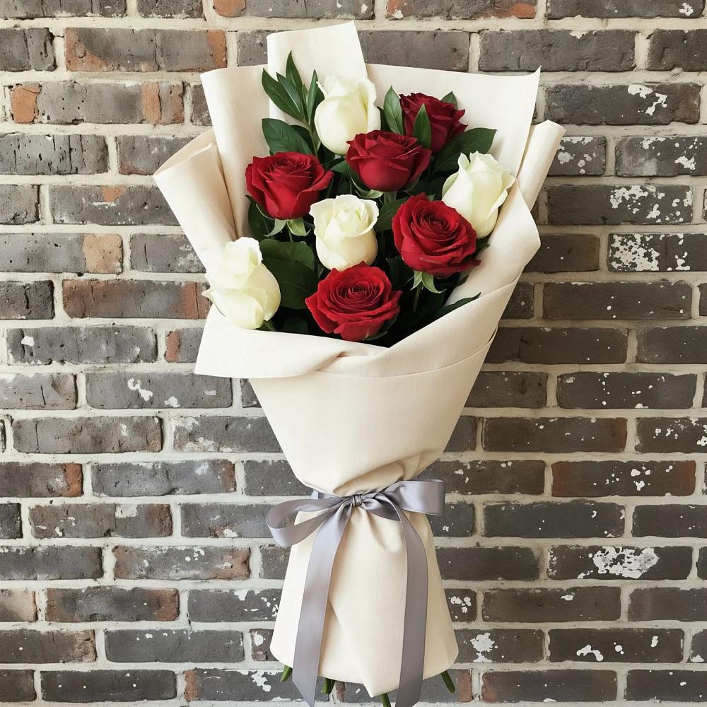 Букет цветов из: Розы в Нижнем Дженгутайе