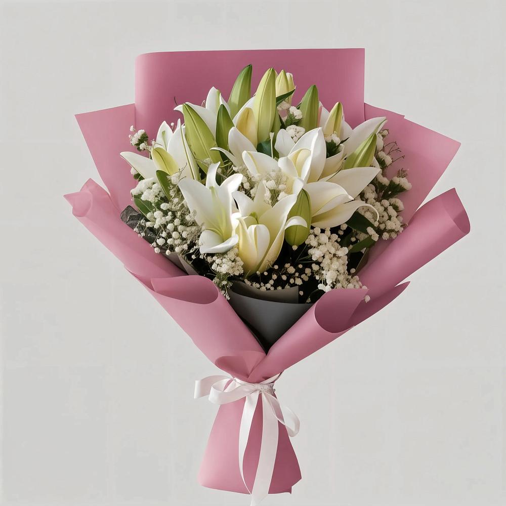 Букет цветов из: Лилии в Нижнем Дженгутайе