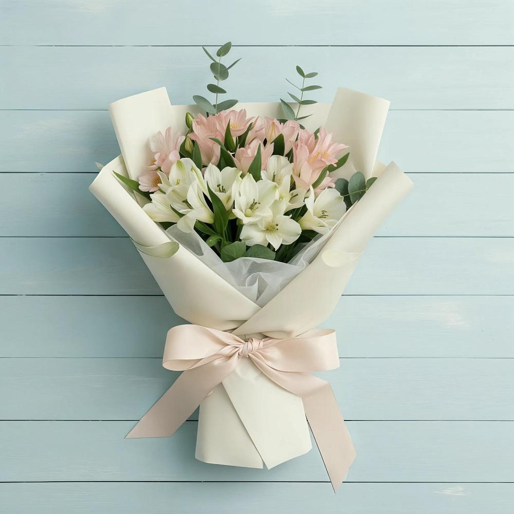 Букет цветов из: Альстромерии в Нижнем Дженгутайе