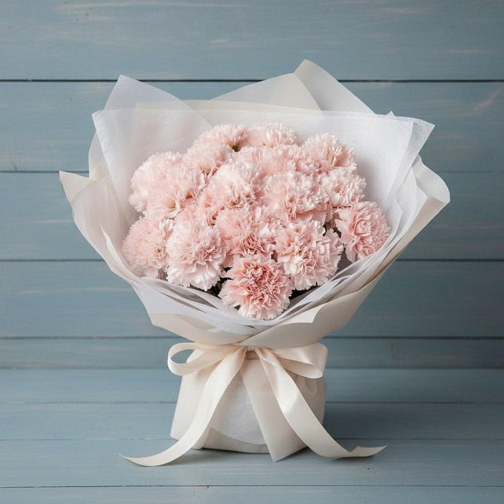 Букет цветов из: Гвоздики в Нижнем Дженгутайе