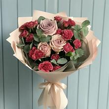 Букет цветов из:  Гвоздики и Розы #REPLACE_PRED# Нижнем Дженгутайе